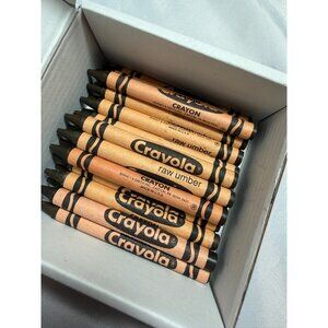 24 Retired Crayola Raw Umber Crayon Vintage